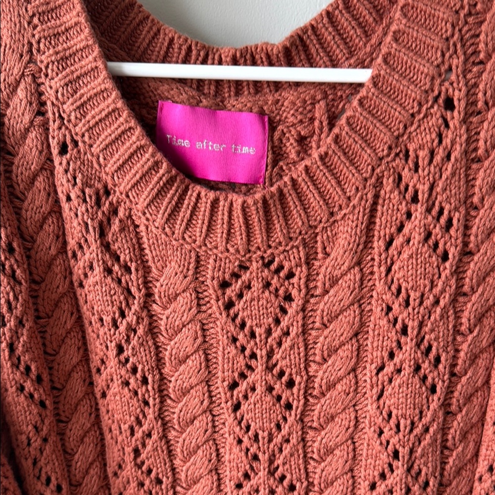 Women's Rust Sweater - Picture 2 of 4